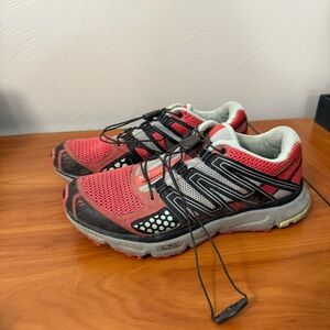 Salomon XR Mission 1 Women's Hiking Shoes Pink Grey Trail Running Athletic W8‎